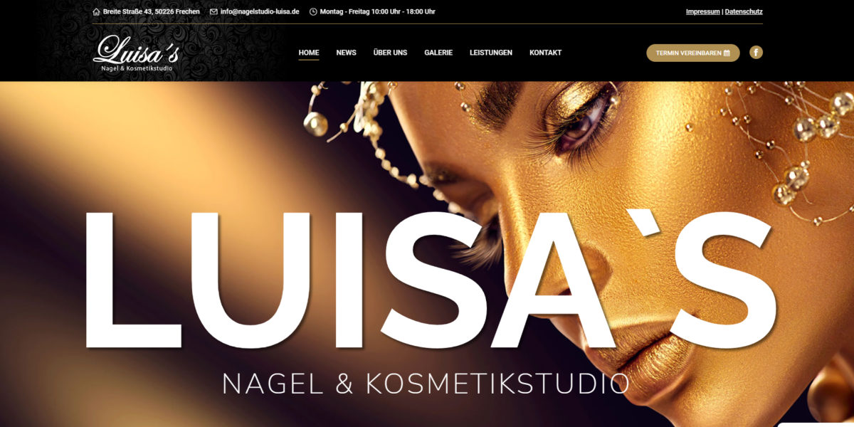 Neue Website, Luisa´s Nagel & Kosmetikstudio, News