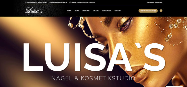 Neue Website, Luisa´s Nagel & Kosmetikstudio, News